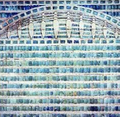 Faience tiles in King Djoser&rsquo;s tomb, Saqqara - source TourEgypt.net